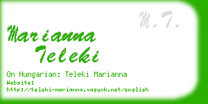 marianna teleki business card